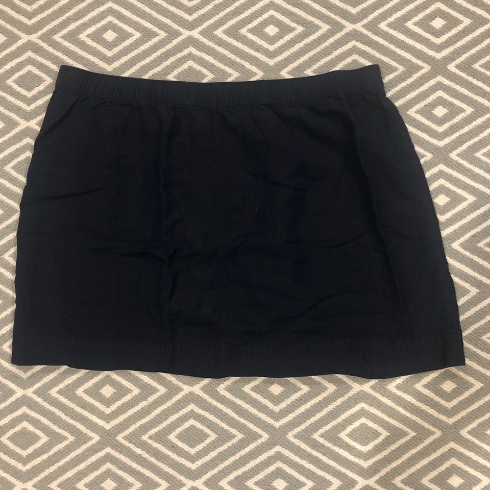 Merona - Linen Skirt - Navy Blue - XL